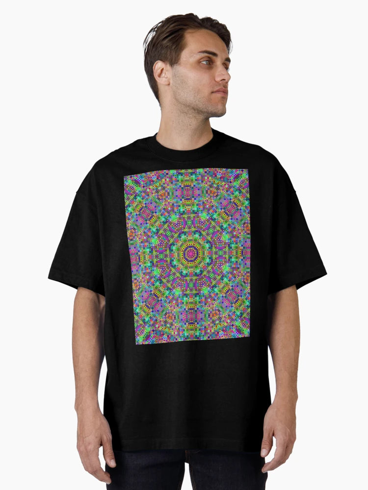 3D Micro Universe Blocks Rave Love Black Light Mandala