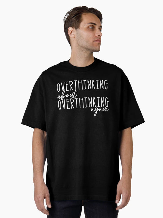 Overthinking About Overthinking Again - Minimalist Typography Design