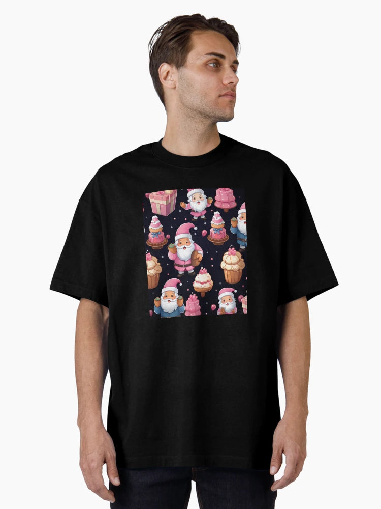 Festive Christmas Designs - Colorful Santa Clauses
