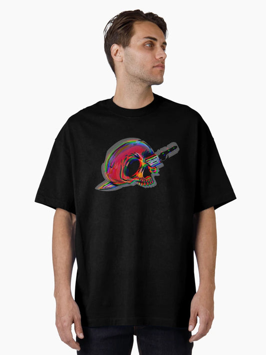 3D Skull Dagger tattoo old school