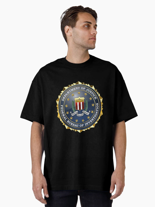 Federal Bureau of Investigation - FBI Emblem 3D on Blue Velvet