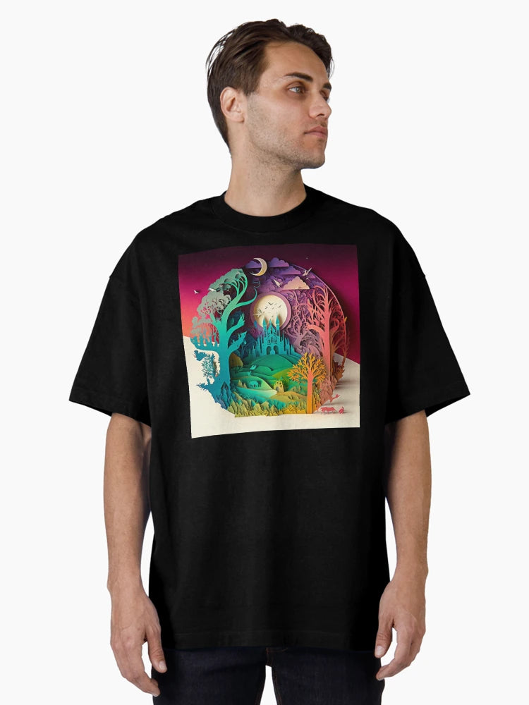 3D Effect Papercut Art - Fairytale Scene