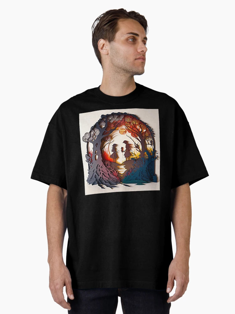 3D Effect Papercut Art - Fairytale Scene