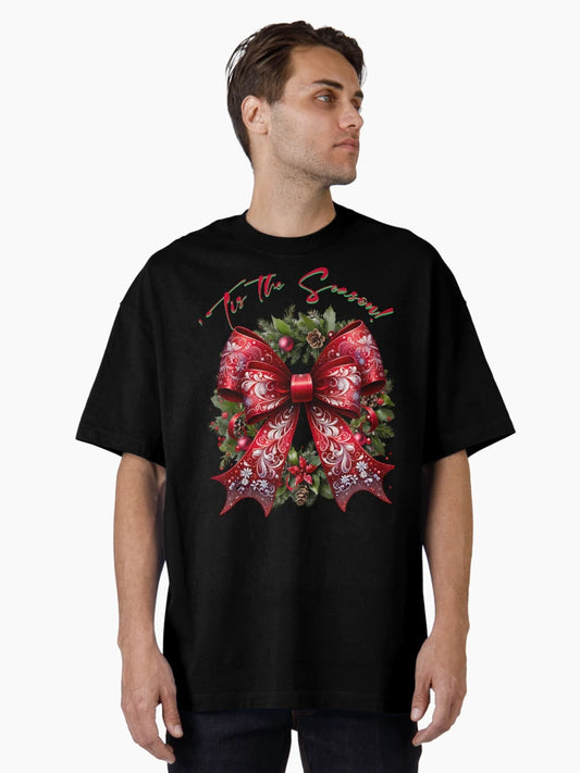 'Tis The Season! Red Bow Wreath