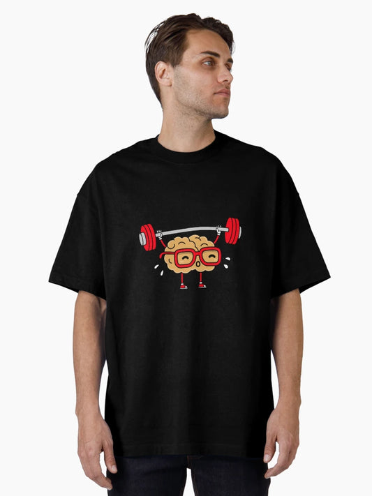 Overthinking anxious mind light coloured t-shirt.