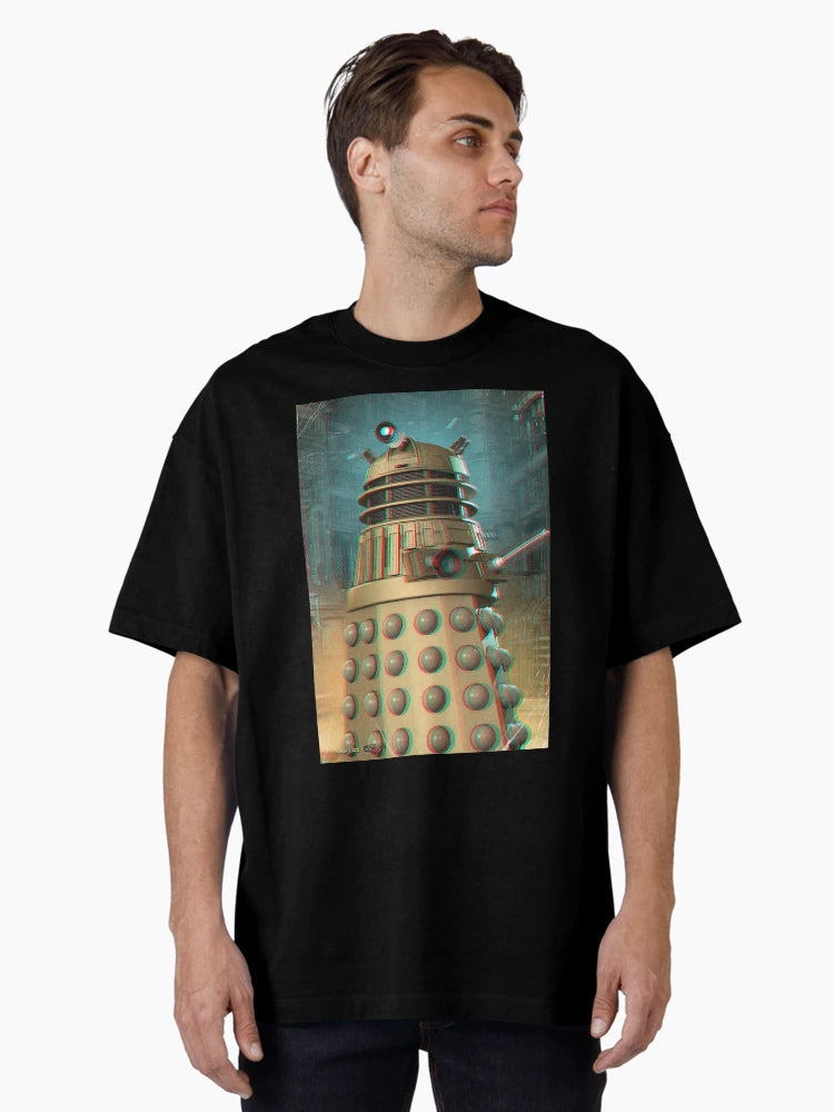 3d Anaglyph pop art illustration of a