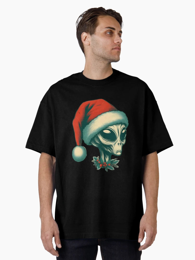 Alien with Santa hat