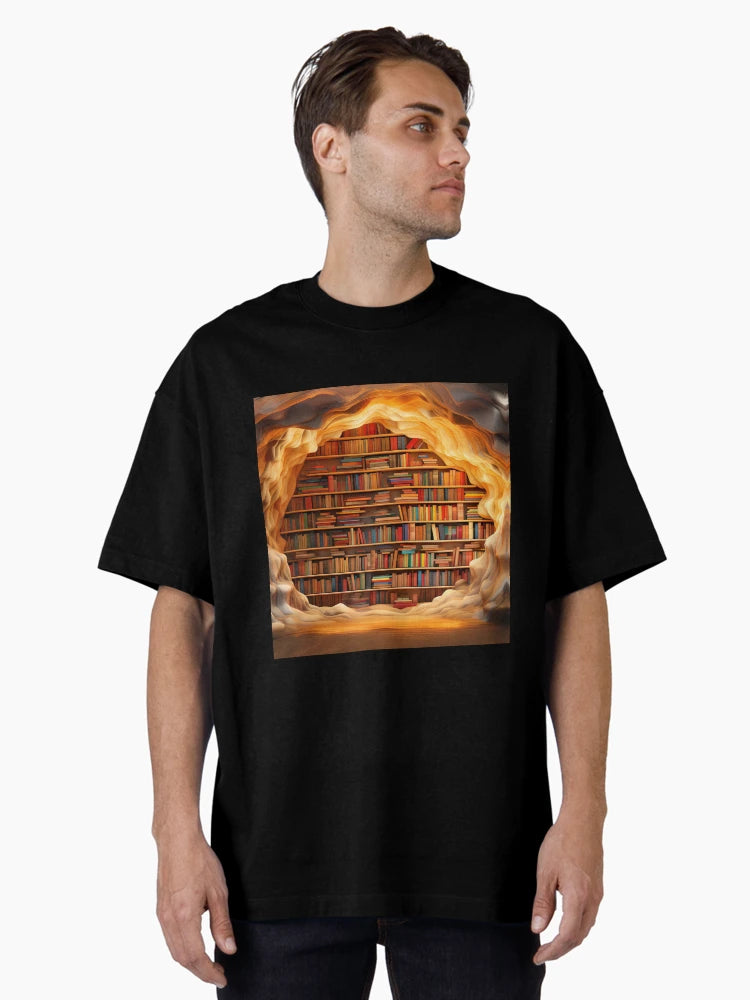 3D Library in a Fire Hole