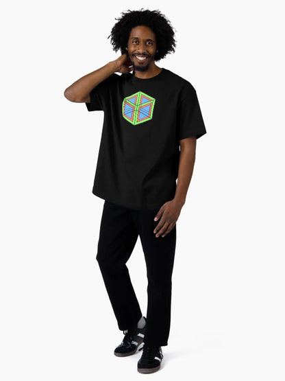 3D Cube #3 - Green, Blue, Orange