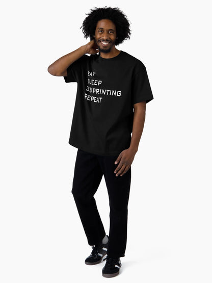 3D Print Eat Sleep Repeat Shirt Funny