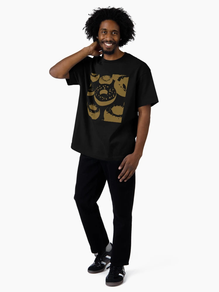 3D Donuts - Brown on a Dark Background