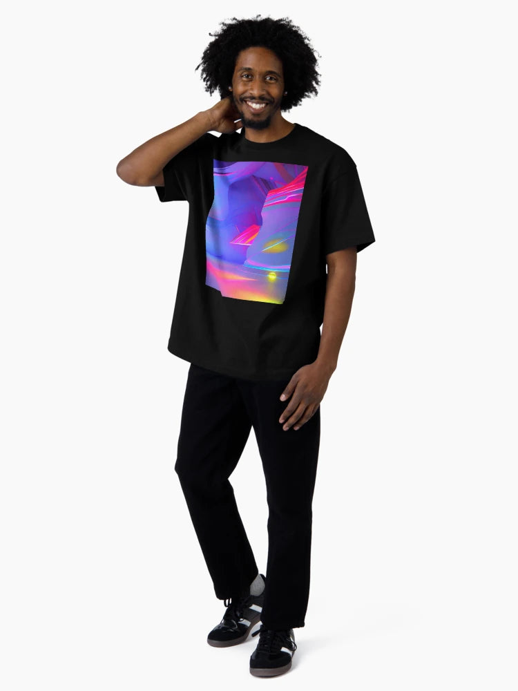 Abstract 3D art. Multi colors vibrant