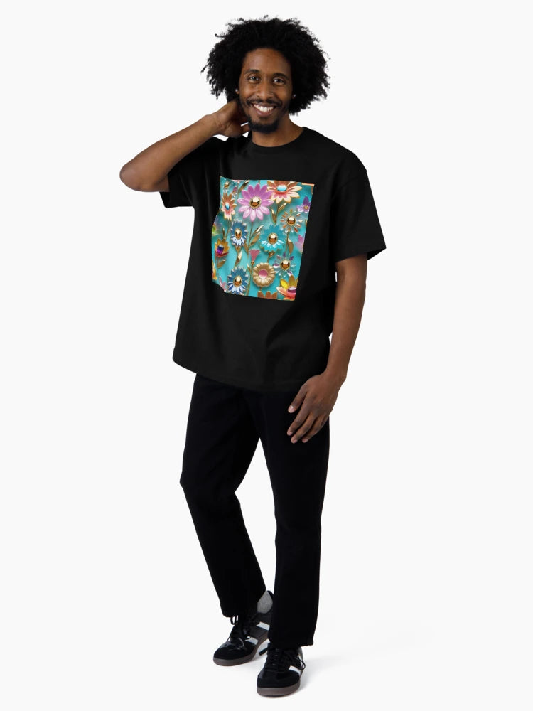 3d pastel flowers background, floral poster design.