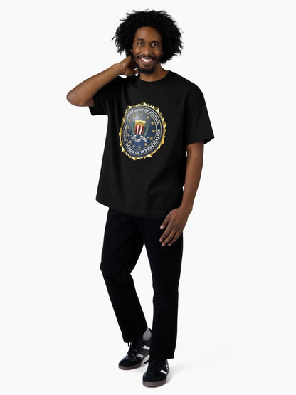 Federal Bureau of Investigation - FBI Emblem 3D on Blue Velvet