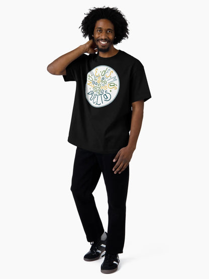 Don't overthink it in green and blue (in Spanish)