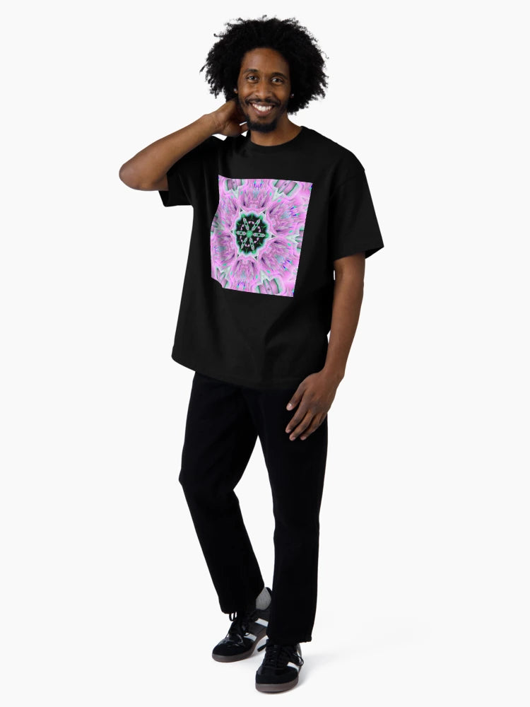 3d mandala purple flower