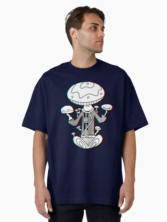 3d Meditating Mushroom Monk - Trippy