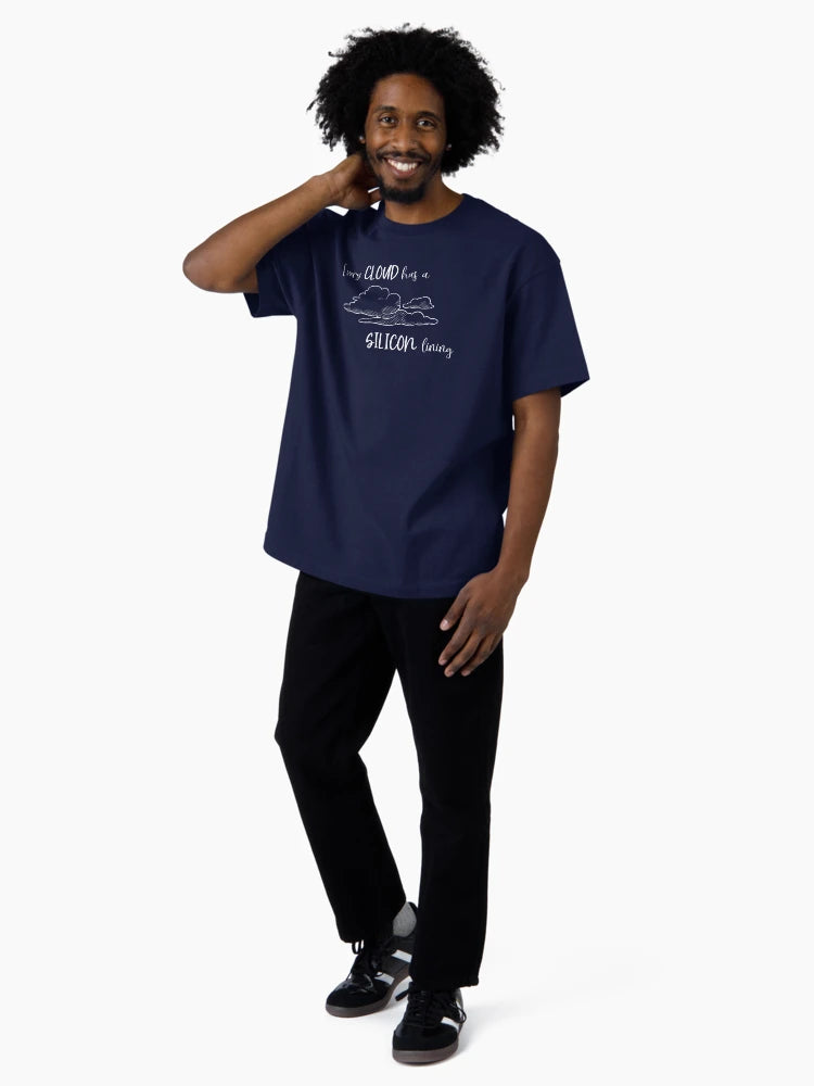 Every cloud has a SILICON lining (White) - Geek Aware Apparel