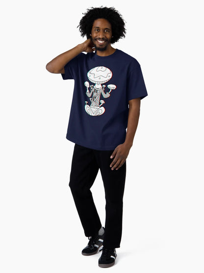 3d Meditating Mushroom Monk - Trippy