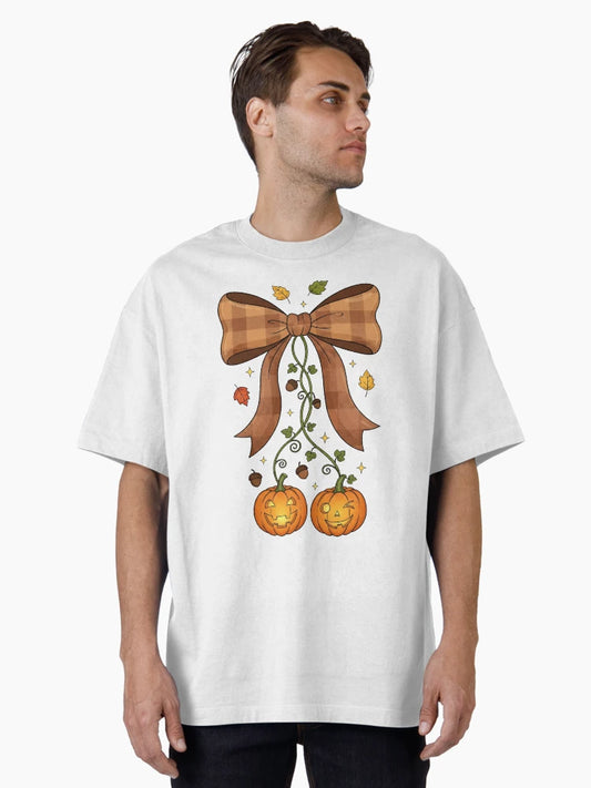 Festive Croquette Bow with Dangling Jack-O-Lanterns #1