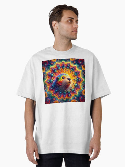 A.I. Psychedelic Fractal Otter 0004 FunFractals ChromaDepth 3D