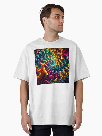 A.I. Psychedelic Fractal Seahorse 0003 FunFractals ChromaDepth 3D