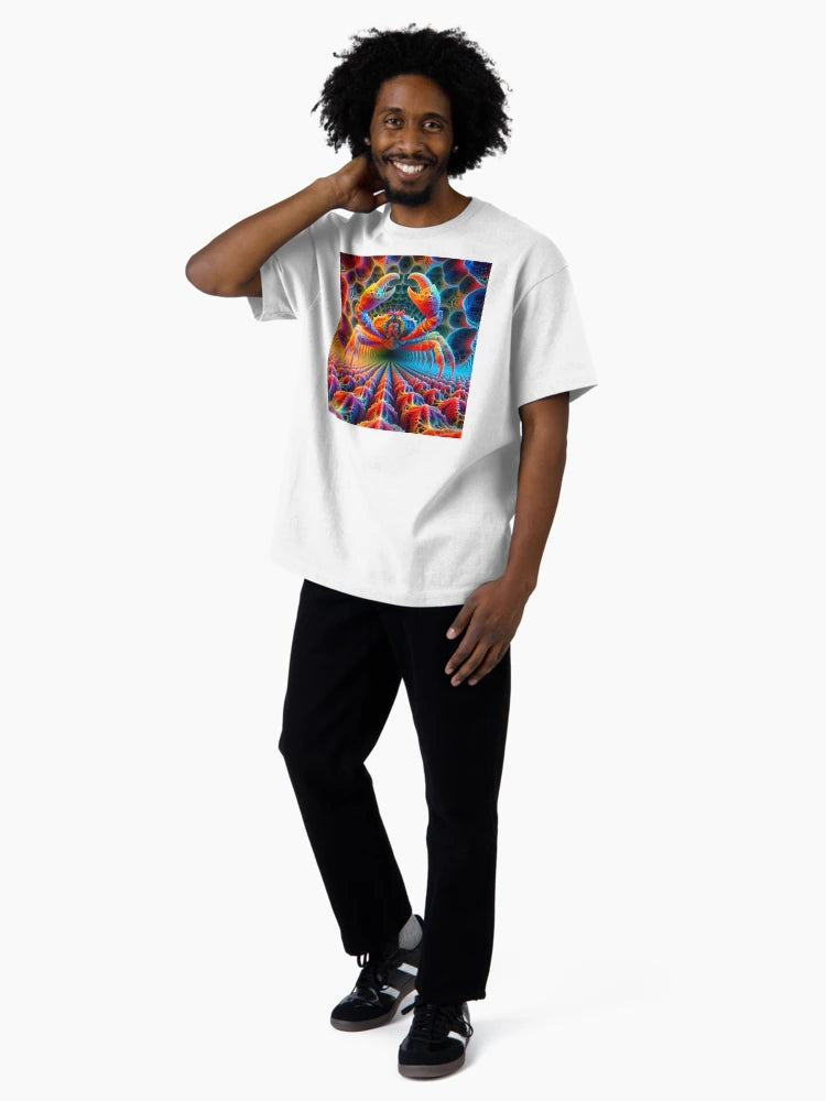 A.I. Psychedelic Fractal Crab 0005 FunFractals ChromaDepth 3D