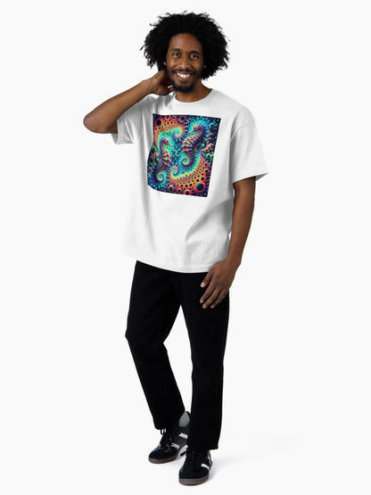 A.I. Psychedelic Fractal Seahorse 0004 FunFractals ChromaDepth 3D