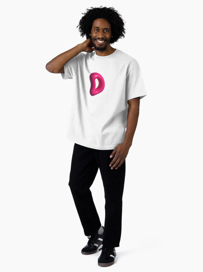 3D Pink Jelly Letter D – Glossy Bubble Alphabet Art