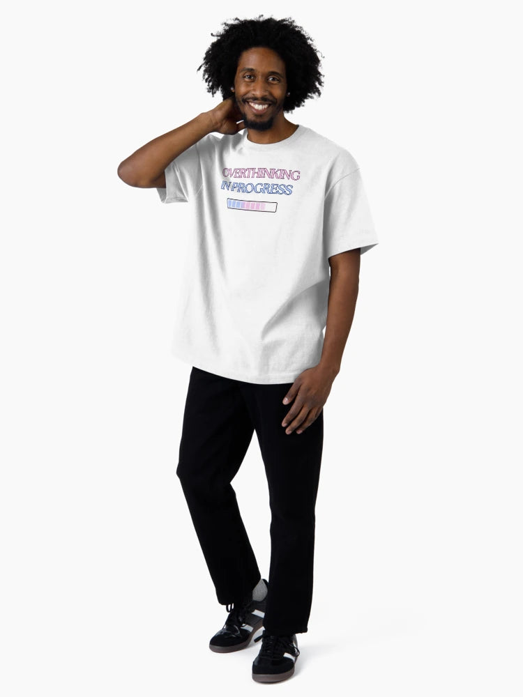 Overthinking in Progress – Funny Mental Health & Anxiety Shirt