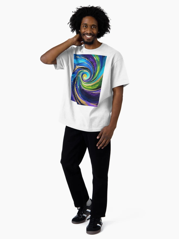 Abstract Spiral  - Shades of Blue, Purple and Green 3