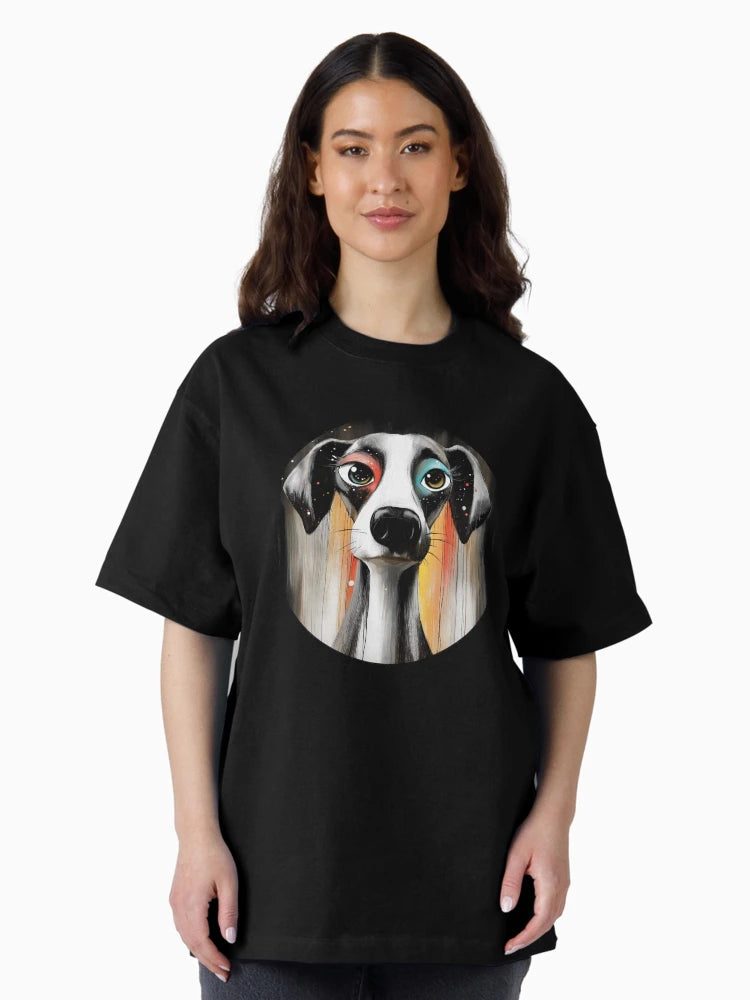 3D Dog. Colourful Dog illustration with a Retro Meaning.