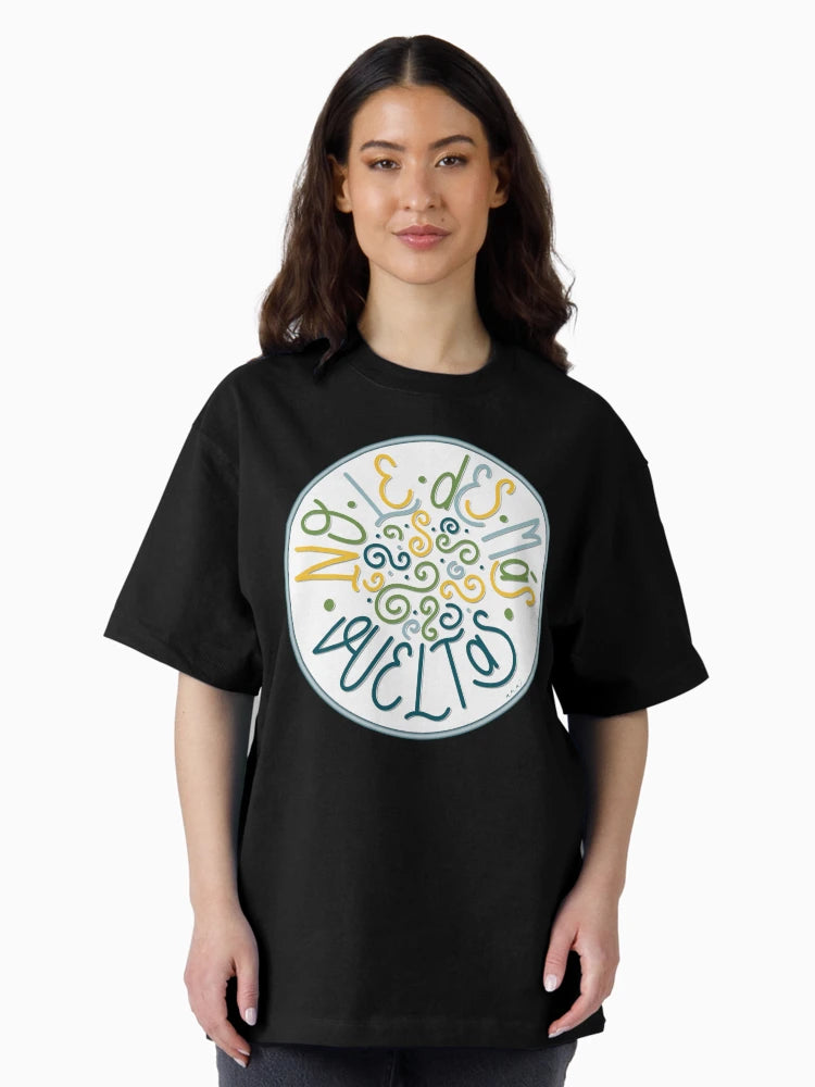 Don't overthink it in green and blue (in Spanish)