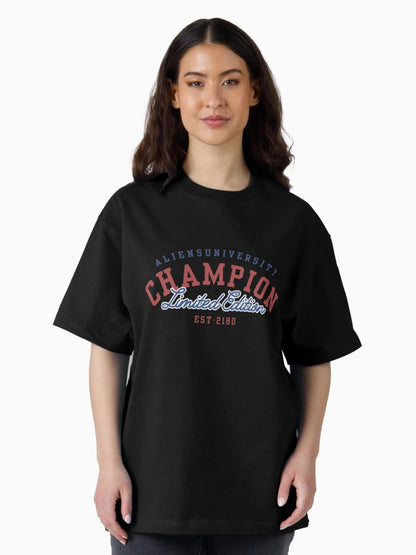 ALIENS UNIVERSITY CHAMPION T SHIRT