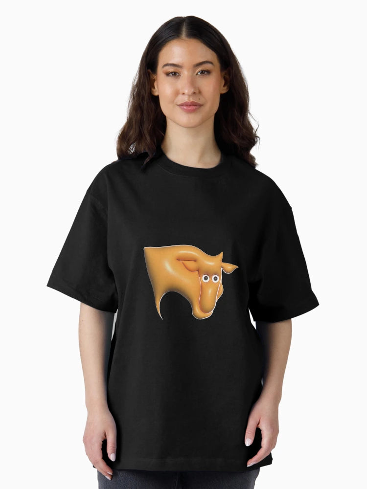 3d orange cow