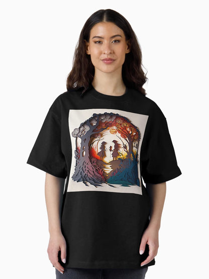 3D Effect Papercut Art - Fairytale Scene