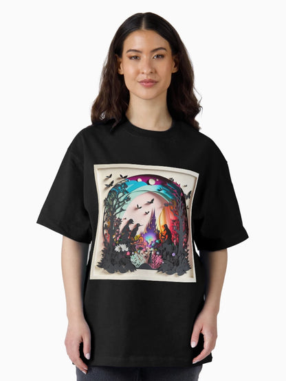 3D Effect Papercut Art - Fairytale Scene