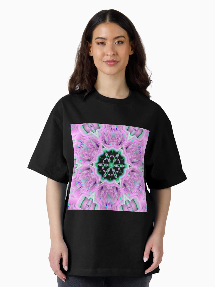 3d mandala purple flower