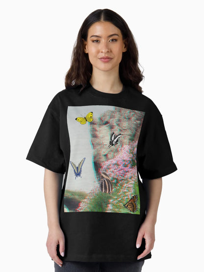 3d butterfly on the cliff