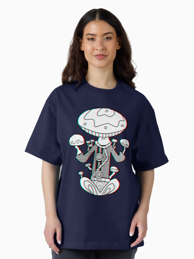 3d Meditating Mushroom Monk - Trippy