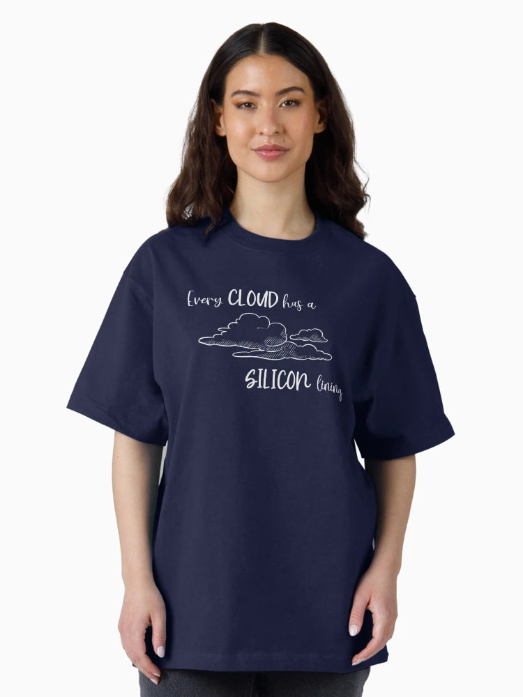 Every cloud has a SILICON lining (White) - Geek Aware Apparel