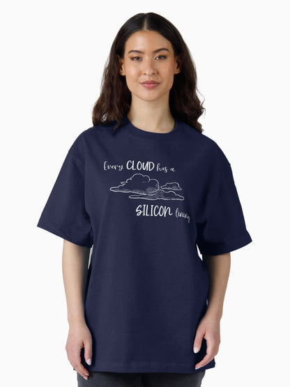 Every cloud has a SILICON lining (White) - Geek Aware Apparel