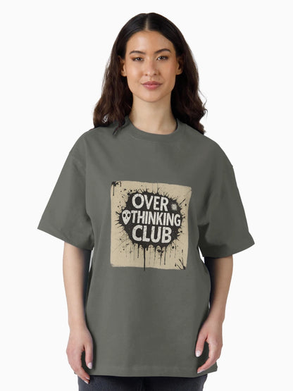 Overthinking Club – Grunge Ink Splatter Typography