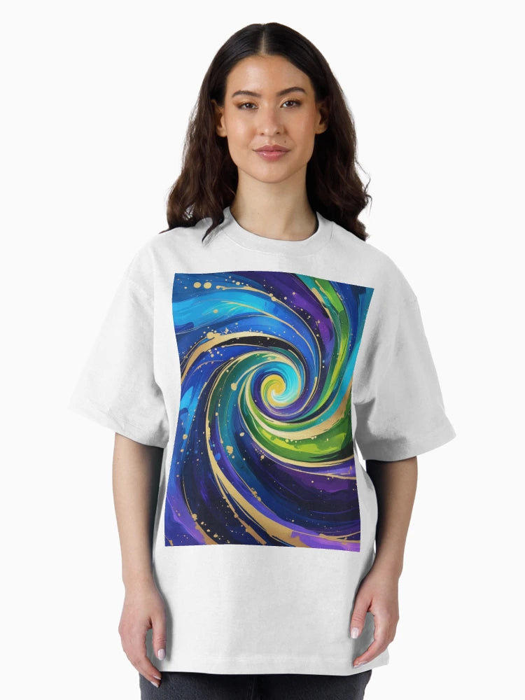 Abstract Spiral  - Shades of Blue, Purple and Green 3