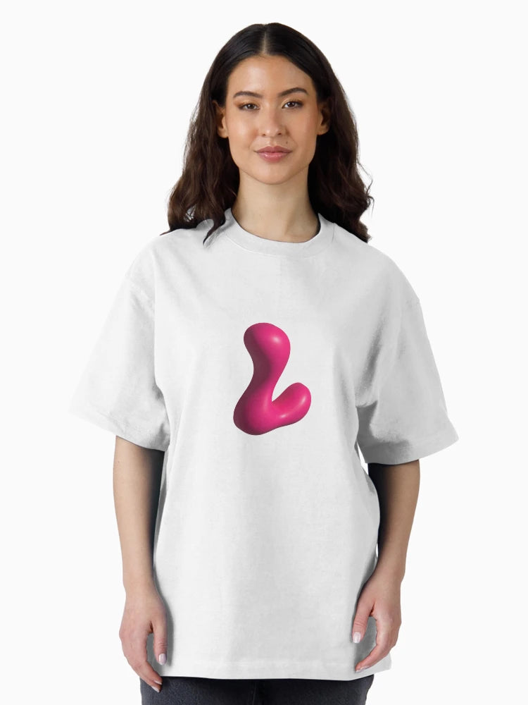 3D Pink Jelly Letter L – Glossy Bubble Alphabet Art