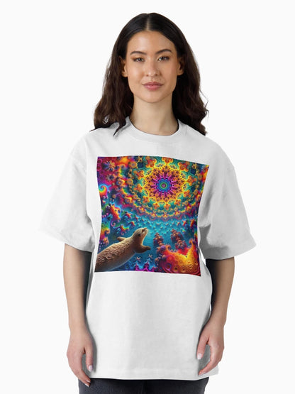 A.I. Psychedelic Fractal Otter 0001 FunFractals ChromaDepth 3D