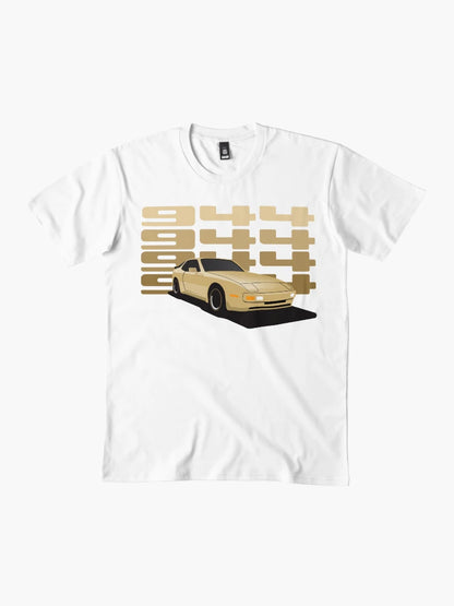 1986 Porsche 944 Gold illustration