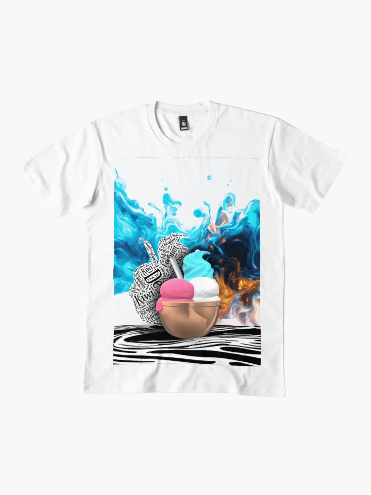 3D Ice Cream with Smokey Texture