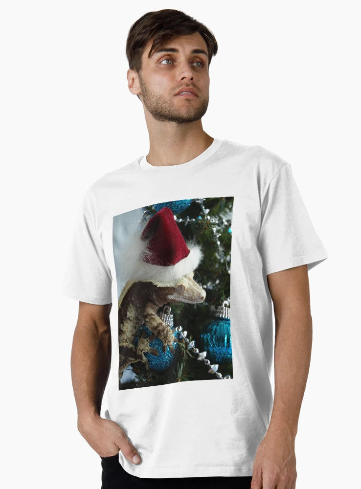 Eclair Christmas Crested Gecko Santa Hat Reptile Lizards In Hats Holiday Crestie Christmas Tree Ornaments Xmas