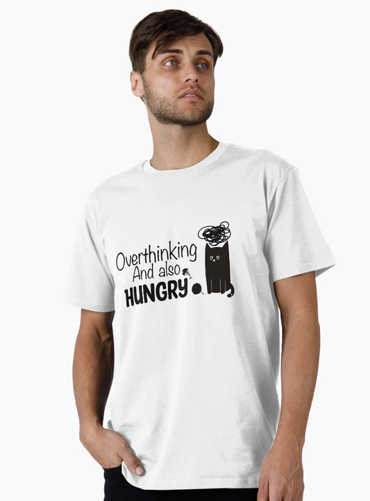 Overthinking and also hungry black cat